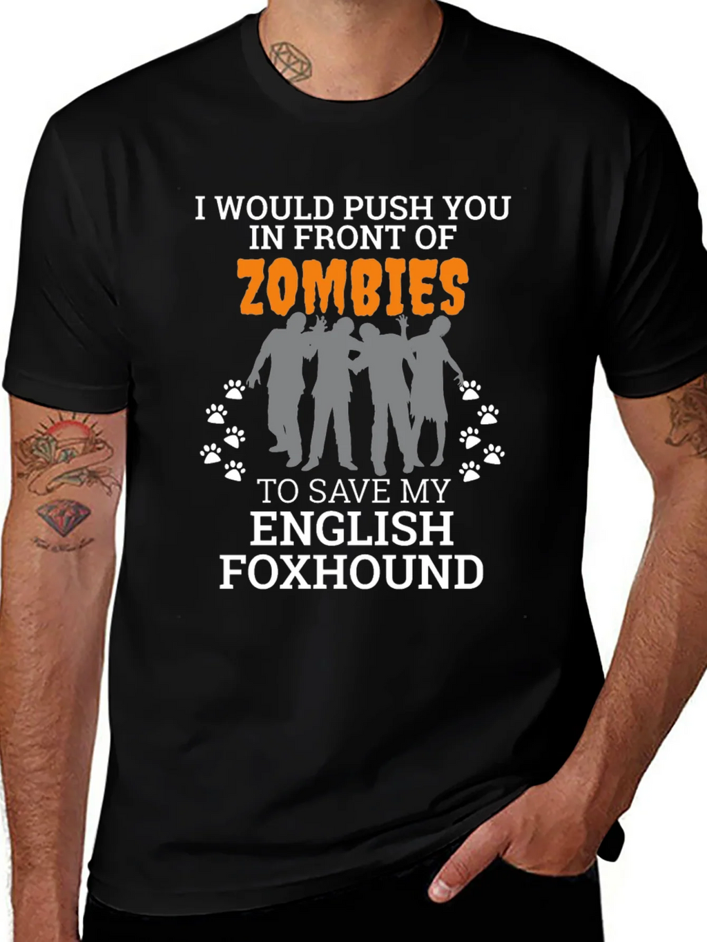Zombie English Foxhound T-Shirt product image 1