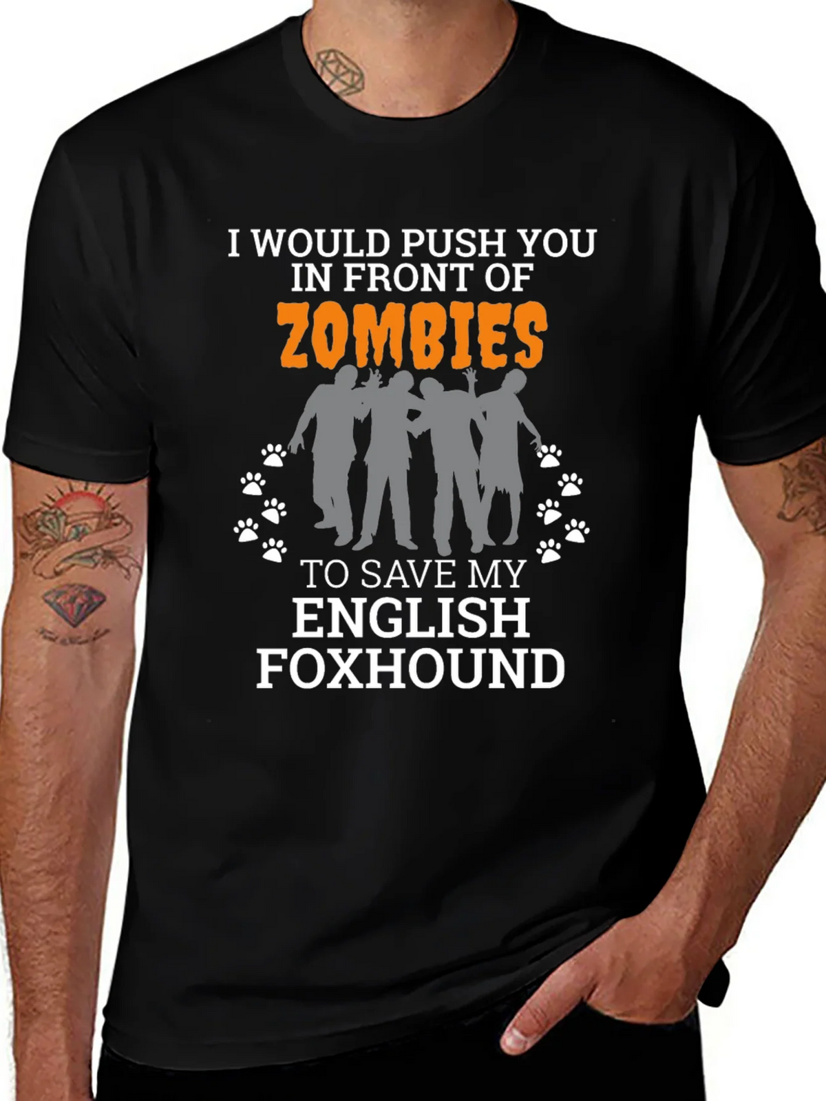 Zombie English Foxhound T-Shirt product image 1