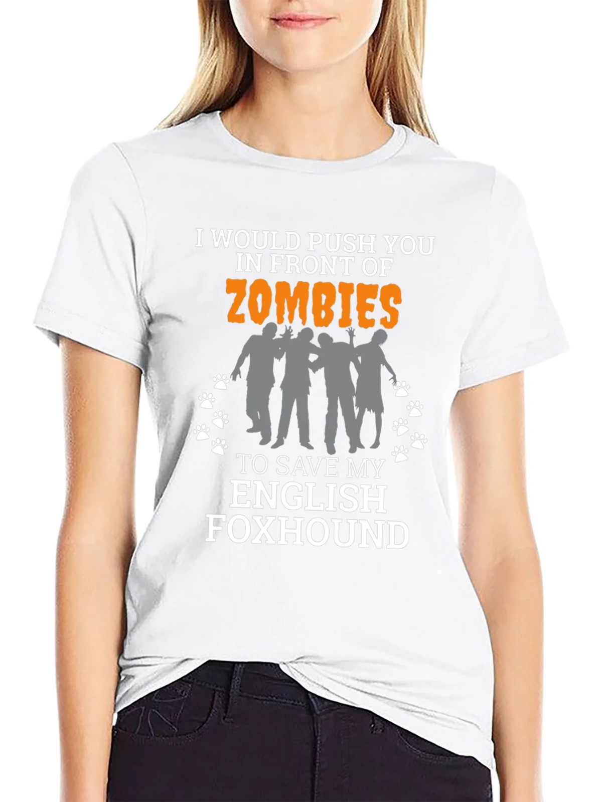 Zombie English Foxhound T-Shirt product image 11