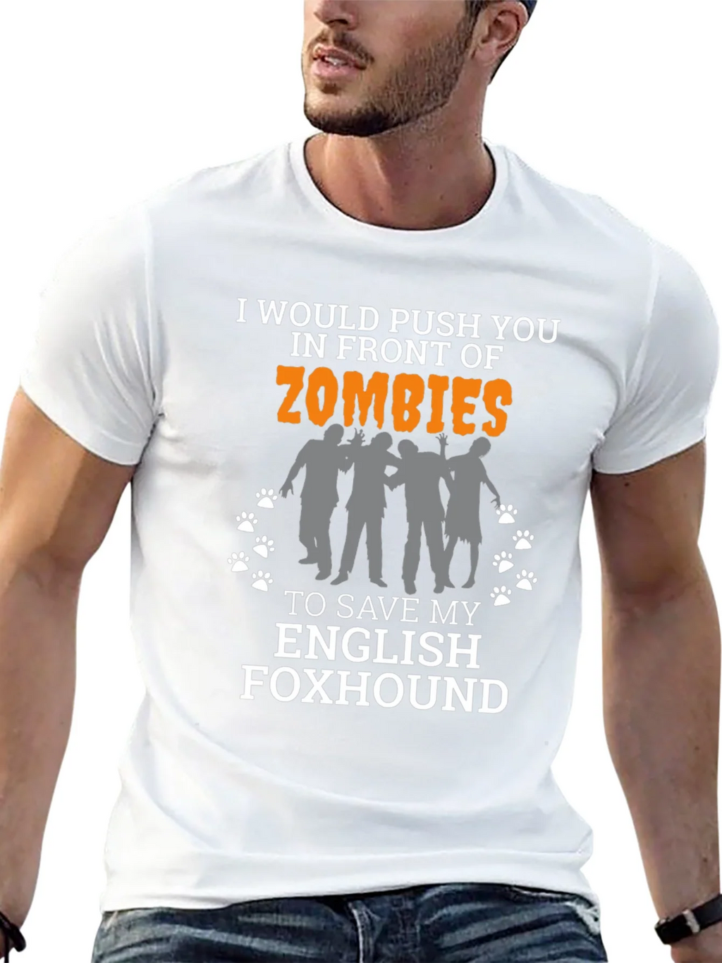 Zombie English Foxhound T-Shirt product image 4
